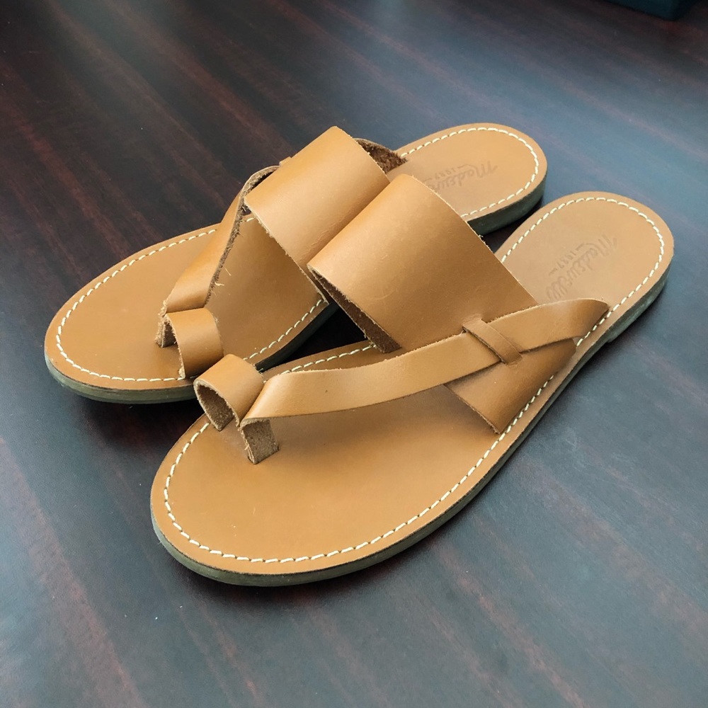Madewell Leather Sightseer Slide Sandal Sz 9